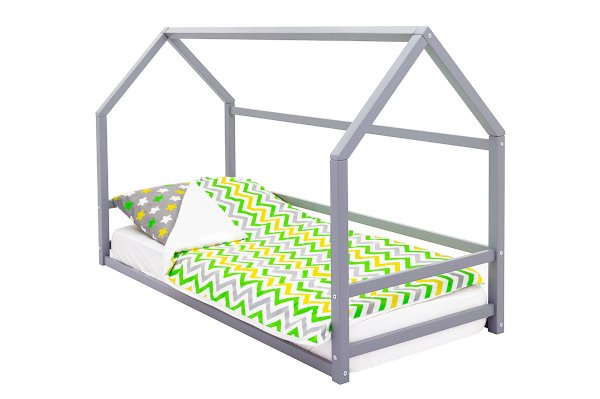 Детская кровать-домик Монтессори Svogen цвет графит (Бельмарко)